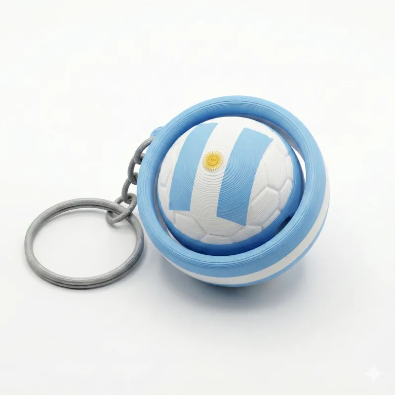 Argentina y fútbol - impresión 3D personalizada por Indigo 3Design